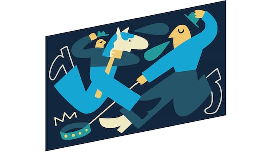 Illustration Hobby Horsing