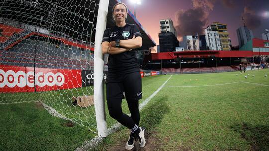 Fussballtrainerin Sandra Kälin