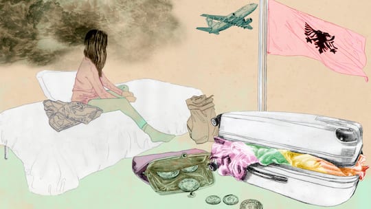 Symbolbild Menschenhandel mit Albanerinnen