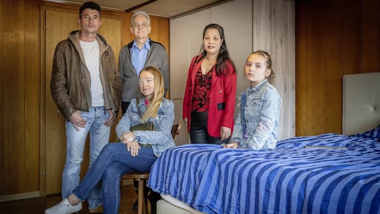Eine Flüchtlingsfamilie aus der Ukraine in Busswil, Thurgau.