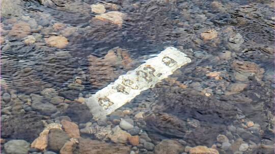 Autokennzeichen «AG 55» unter Wasser