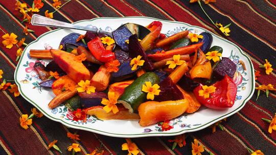 Ofengemüse mit Gewürztagetes