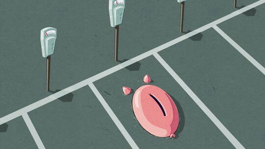 Ein teurer Geld-Parkplatz