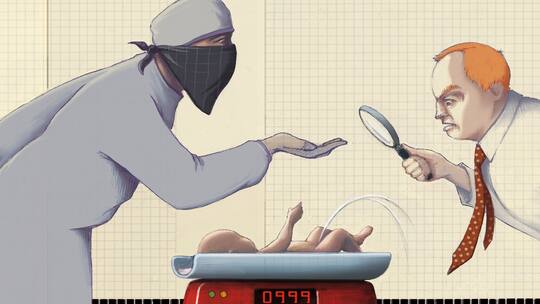 Räuber und Poli im Spital