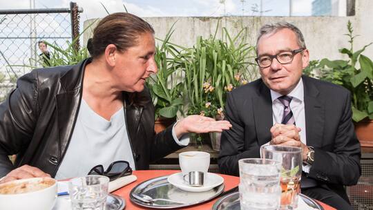 Zwei Unternehmer streiten