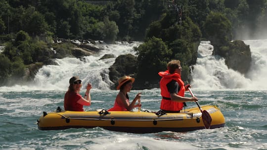 Im Gummiboot durch paradiesische Gefilde