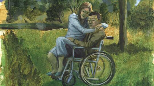 Und plötzlich stand er auf