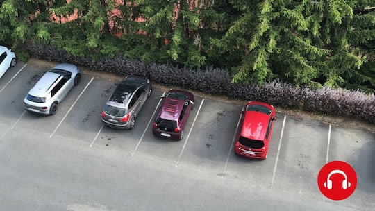 Ärger auf dem Besucherparkplatz