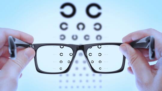 Eine Brille, die vor einen Sehtest gehalten wird, kann sprichwörtlich als Lesehilfe für den Ausweis der Pensionskasse dienen. Das sagt der Vorsorgeausweis Ihrer Pensionskasse aus.