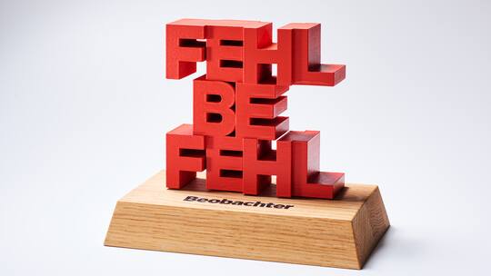 Schmähpreis «Fehlbefehl» des Beobachters