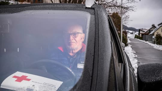 Daniel Gerber, freiwilliger Fahrer für den Rotkreuz-Fahrdienst