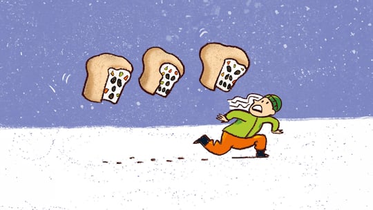 Illustration zum Schlusspunkt Panettone-Pandemie