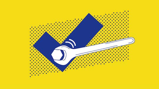 Weisses Werkzeug vor einem blauen Haken auf gelbem
Hintergrund. Der Beobachter bietet mit dem Beratungszentrum rechtlichen Rat an seine Abonnentinnen
und Abonnenten. So auch in diesem Fall.