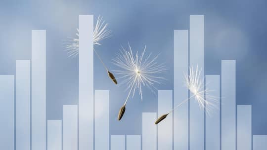 Löwenzahn-Samen vor Diagramm - Assistierte Suizide nehmen stark zu - nicht nur von Schweizerinnen und Schweizer. Auch der Sterbetourismus stösst an seine Grenzen, wie exklusive Zahlen aus Basel-Landschaft zeigen