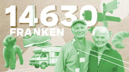 Illustration Collage Abrechnung, Folge 54: Rentner-Ehepaar