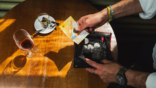 Restaurant Rosso in Zürich fotografiert Themenbilder Trinkgeld, Bargeld, etc.