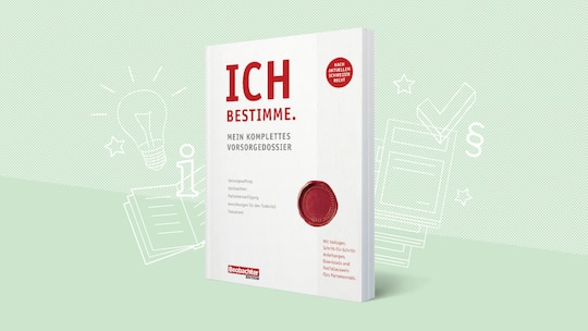 Käthi ZeuginIch bestimme. Mein komplettes Vorsorgedossier
164 Seiten, Broschur, 8. Auflage Edition 2025, ISBN 978-3-03875-514-2