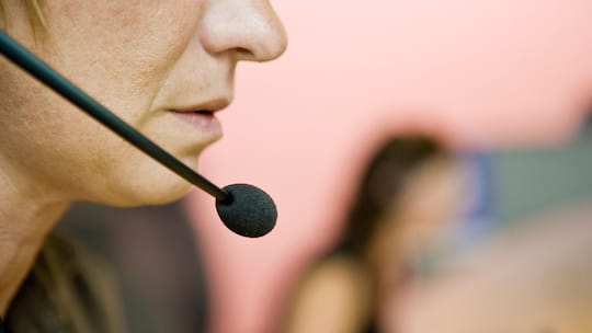 BRXADW Operator using headset