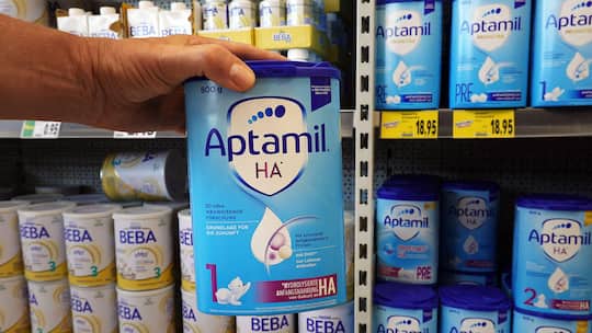 Später Rückruf: Aptamil ist eine Marke für Babynahrung des Lebensmittelunternehmens Danone.