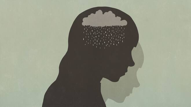 So übernimmt die Krankenkasse die Kosten Ihrer Psychotherapie Eine Silhouette eines Kopfes, in dem es aus einer Wolke regnet - Wer eine psychotherapeutische Beratung benötigt, sollte diese durch eine Hausärztin anordnen lassen. Das gilt in der Schweiz, damit die Krankenkasse die Kosten für die Psychotherapie übernimmt.