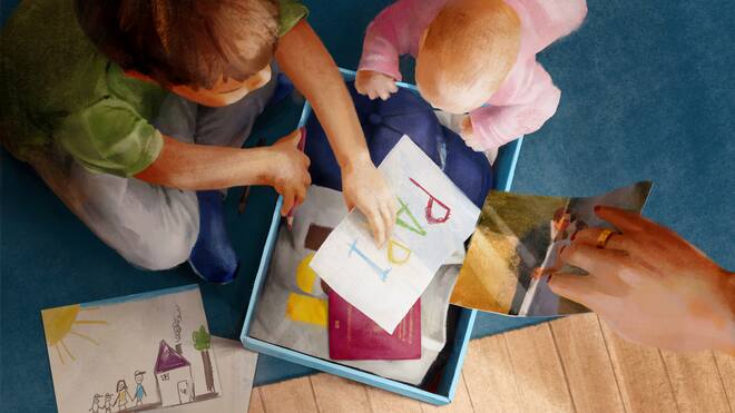 In Ruhe sterben? Nicht möglich Illustration Der Fall