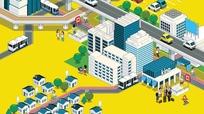 Die Zukunft der Stadt liegt in der Agglo Verkehrssituation zwischen Stadt und Agglomeration