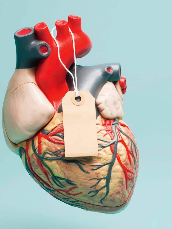 Ein Herz mit einem Zettel dran