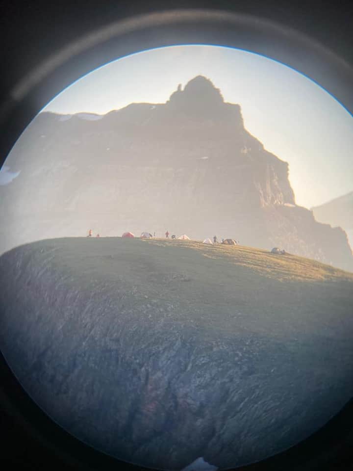 Wo die wilden Zelte wuchern Wildcamper auf dem Muttenchopf.