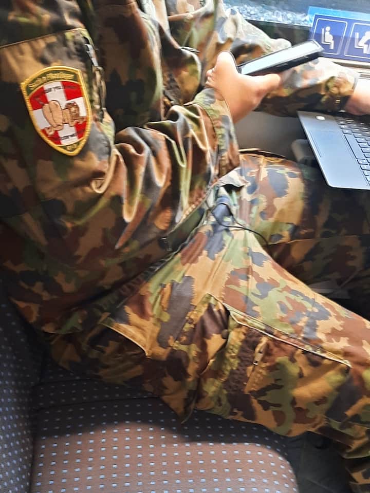 Nackte Frau auf Soldatenabzeichen: Schweizer Armee Nackte Frau auf Soldatenabzeichen Eine militärische Einheit im Wallis trägt derzeit am rechten Oberarm als Verbandslogo eine nackte Frau in obszöner Pose. Das könnte für die Verantwortlichen disziplinarische Folgen haben.