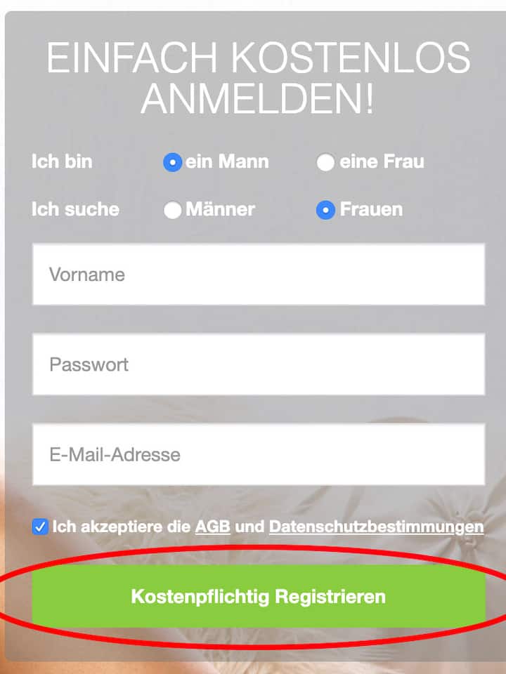 Button-Lösung wird bei Flirthub nicht eingehalten