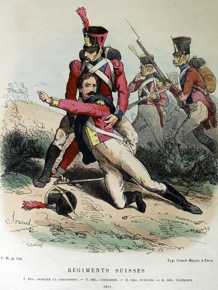 Schweizer Söldner in französischen Diensten.