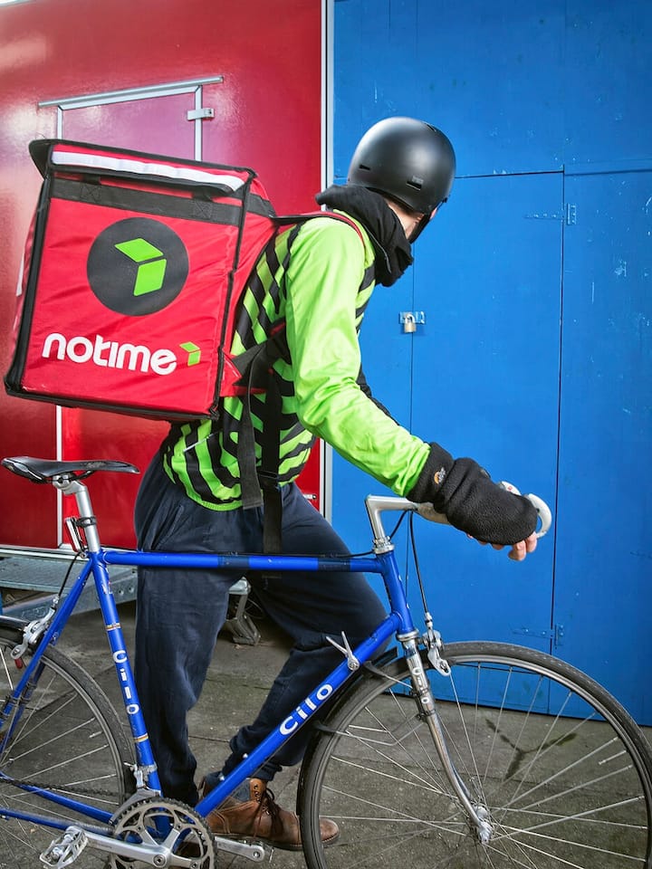 Velokurier bei Notime