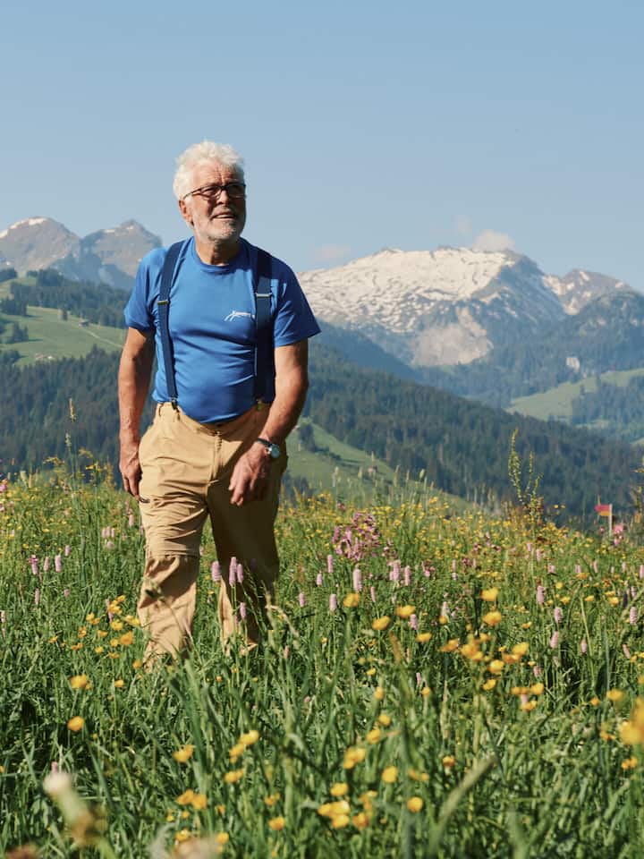 Willy Aegerter (Blumenwilly) für Beobachter Magazin Bern Saanen