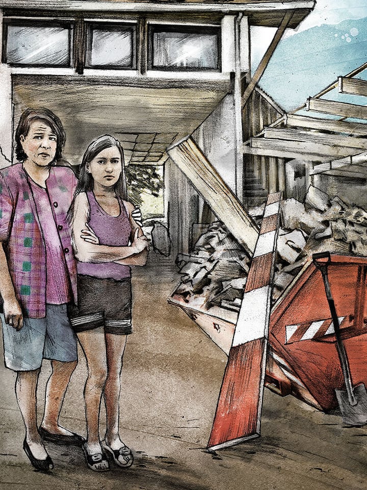 Die Bauhölle an der Rue du Paradis