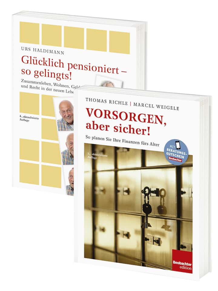 Cover Glücklich pensioniert und Vorsorgedossier