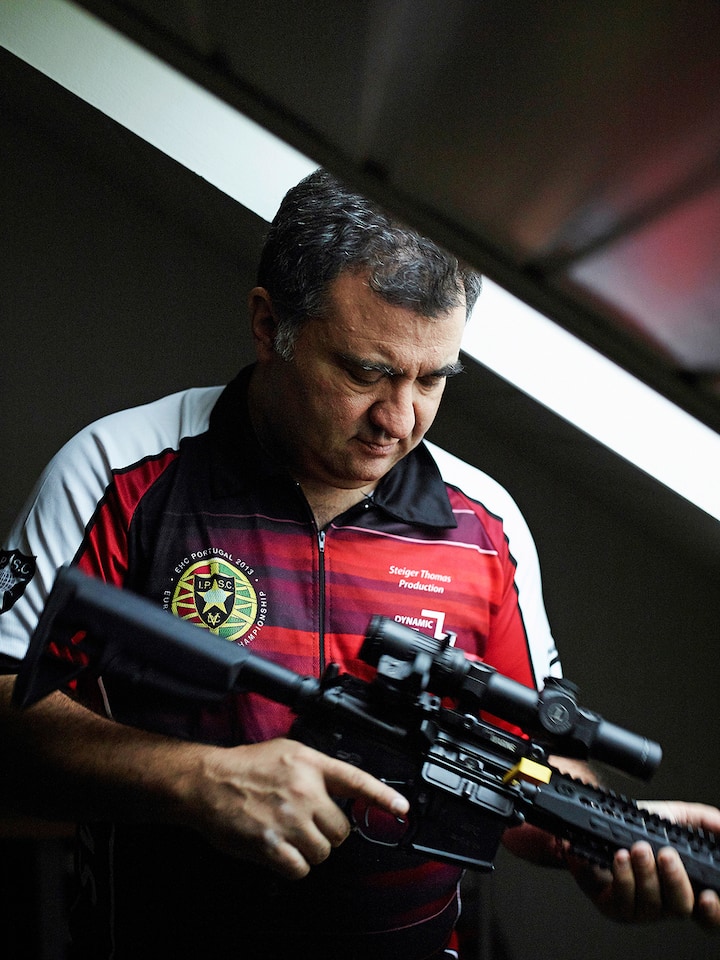 Thomas Steiger, Präsident des Schweizer Verbands für Dynamisches Schiessen