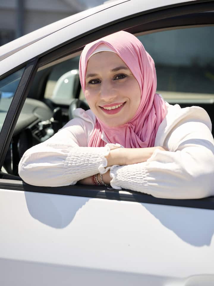 Portrait von Ahlam Ali, fotografiert am Freitag, 22. Mai in Bern von Mirjam Kluka für den Beobachter. Die Palästinenserin lebte in Damaskus, wo ihr Haus zerbombt wurde und sie mitten im Krieg ihr zweites Kind zur Welt brachte. Über den Libanon rei…