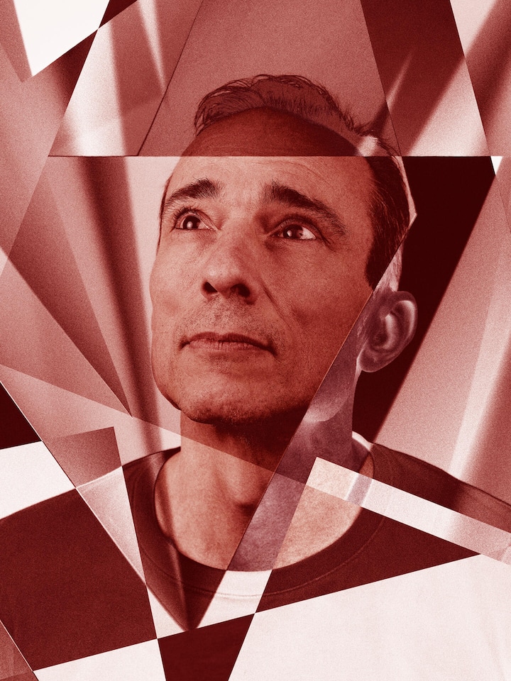 Portraitbilder/Collagen zum Thema ADHS. Im Bild: M.M. Juli 2025 ©Studio Lemon, Andrea Zahler KOSTENPFLICHTIG