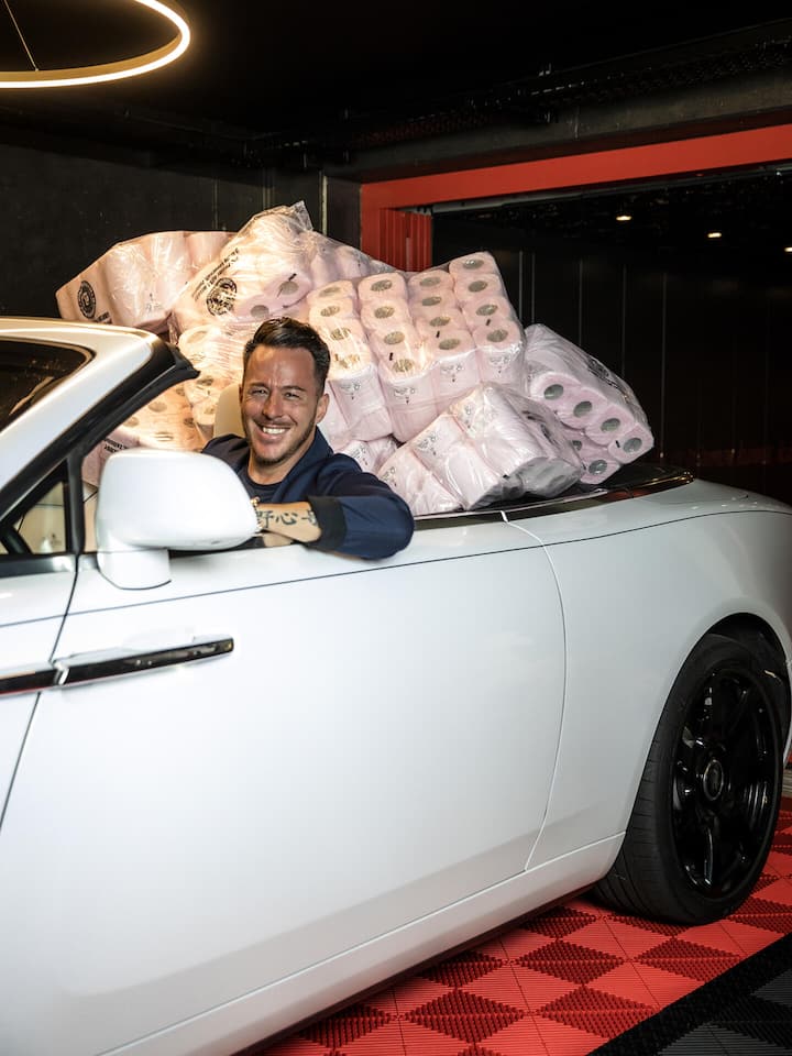 Beat Mörker, Der König des WC-Papiers. Fotografiert am 18.8.23