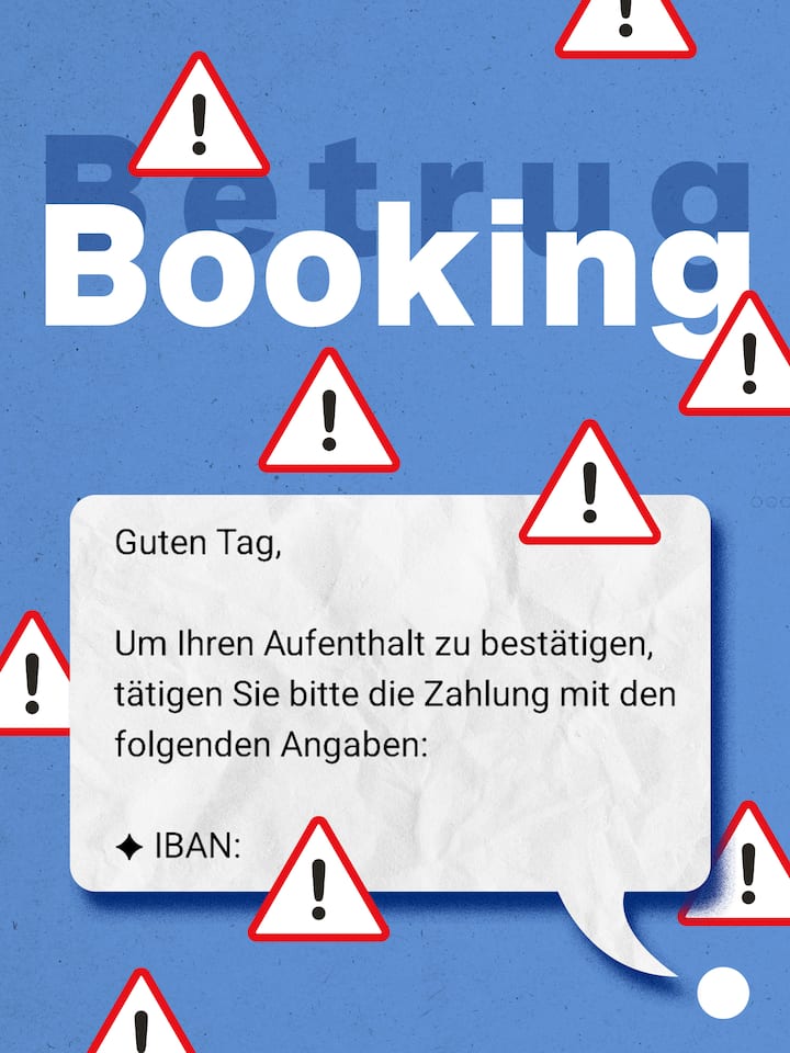 Eine falsche Auskunft – dann sind 593 Euro weg Fehlauskunft: Booking rät einer Schweizer Familie mit vier Kindern, in Hamburg ein Fake-Unterkunft zu buchen.