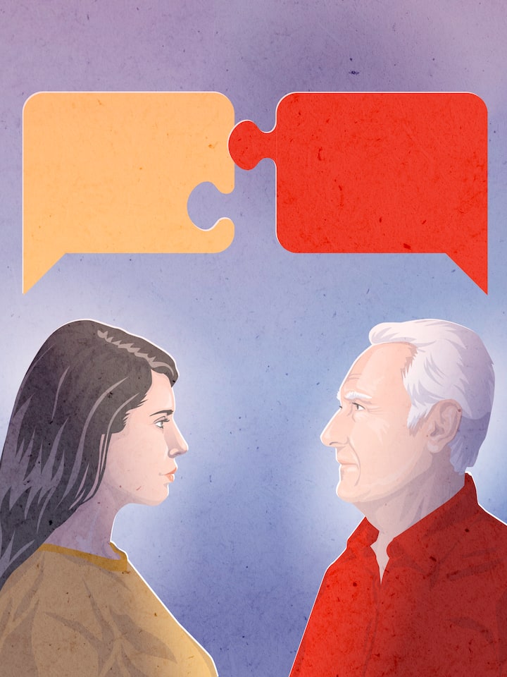 Jeder Zweite fordert mehr Landesverweise Zwei Menschen mit unterschiedlichen Meinungen im Gespräch