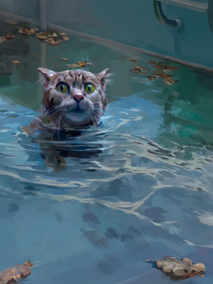 Eine verzweifelte Katze im Pool - Ein Kater ertrinkt qualvoll in Nachbars Pool. Seine Besitzer  ziehen vor Gericht. Doch niemand soll schuld sein