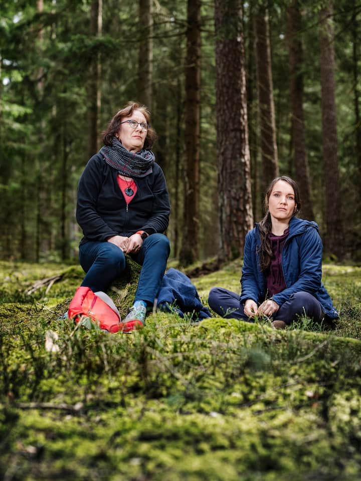 Dorothea Karalus (rechts) mit ihrer Mutter Petra