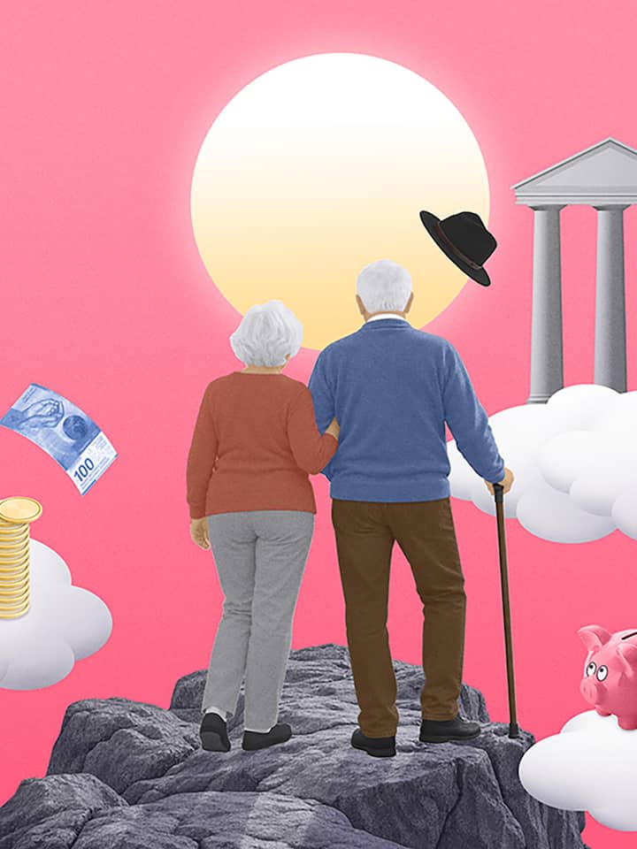 Illustration zum Spezial Vorsorge 10/26, Lebenserwartung ©Philip Bürli