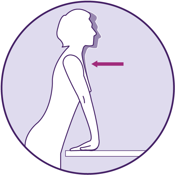 Dehnübung gegen das Karpaltunnelsyndrom: Oberkörper zurücklehnen