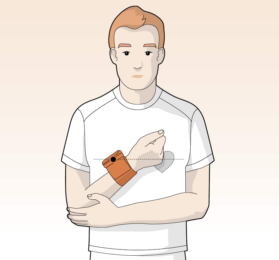 Blutdruckmessung Handgelenk