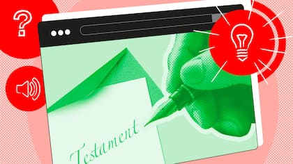 Eine Hand schreibt auf einem Papierstück Testament - Wer den Letzten Willen festhält, muss einige wenige Punkte beachten, damit das Testament rechtsgültig ist. Erfahren Sie im kostenlosen Webinar des Beobachters, worauf Sie achten sollten.