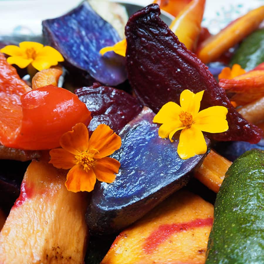 Ofengemüse mit Gewürztagetes