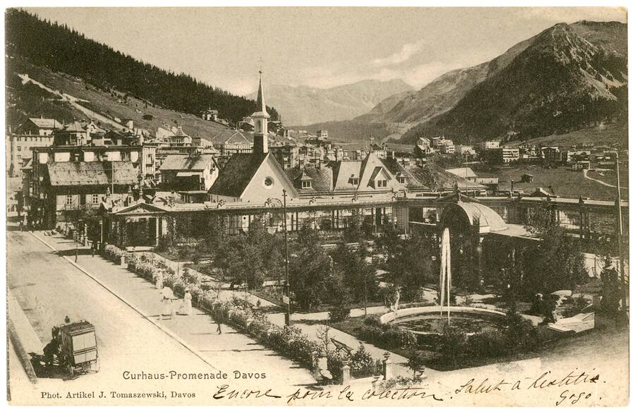 Die Davoser Arkaden: Hier flanierten die Gäste aus aller Welt.