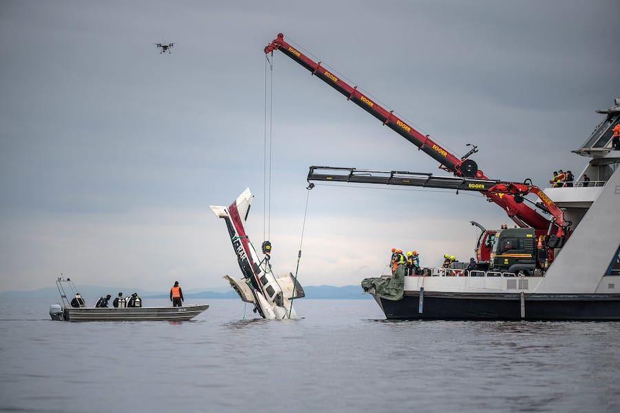Die Bergung der Piper aus dem Bodensee: Grosseinsatz mit insgesamt 60 Beteiligten, 12. Mai 2021